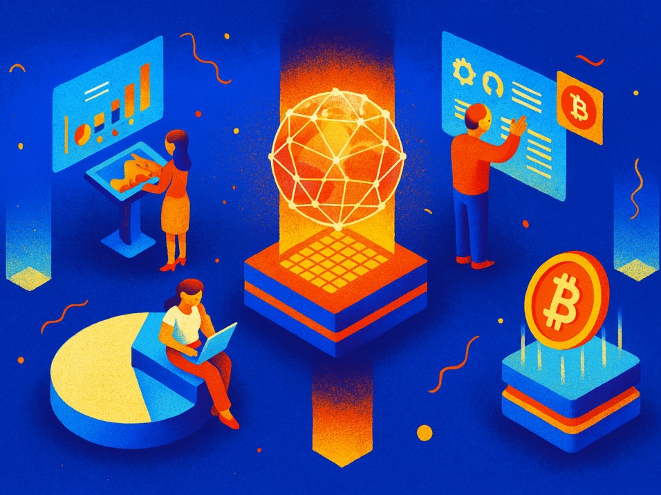 a group of people working on a computer - How to Best Launch a Crypto Token in 2025