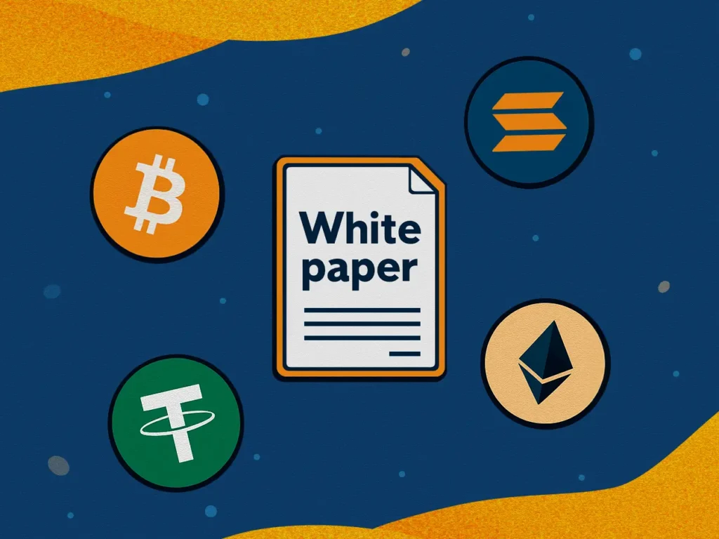 Cryptocurrency white paper and logos - How to Write a Best Crypto White Paper in 2025